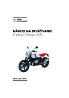 BMW R nineT Urban G-S - Navod na pouzivanie SK 2021 